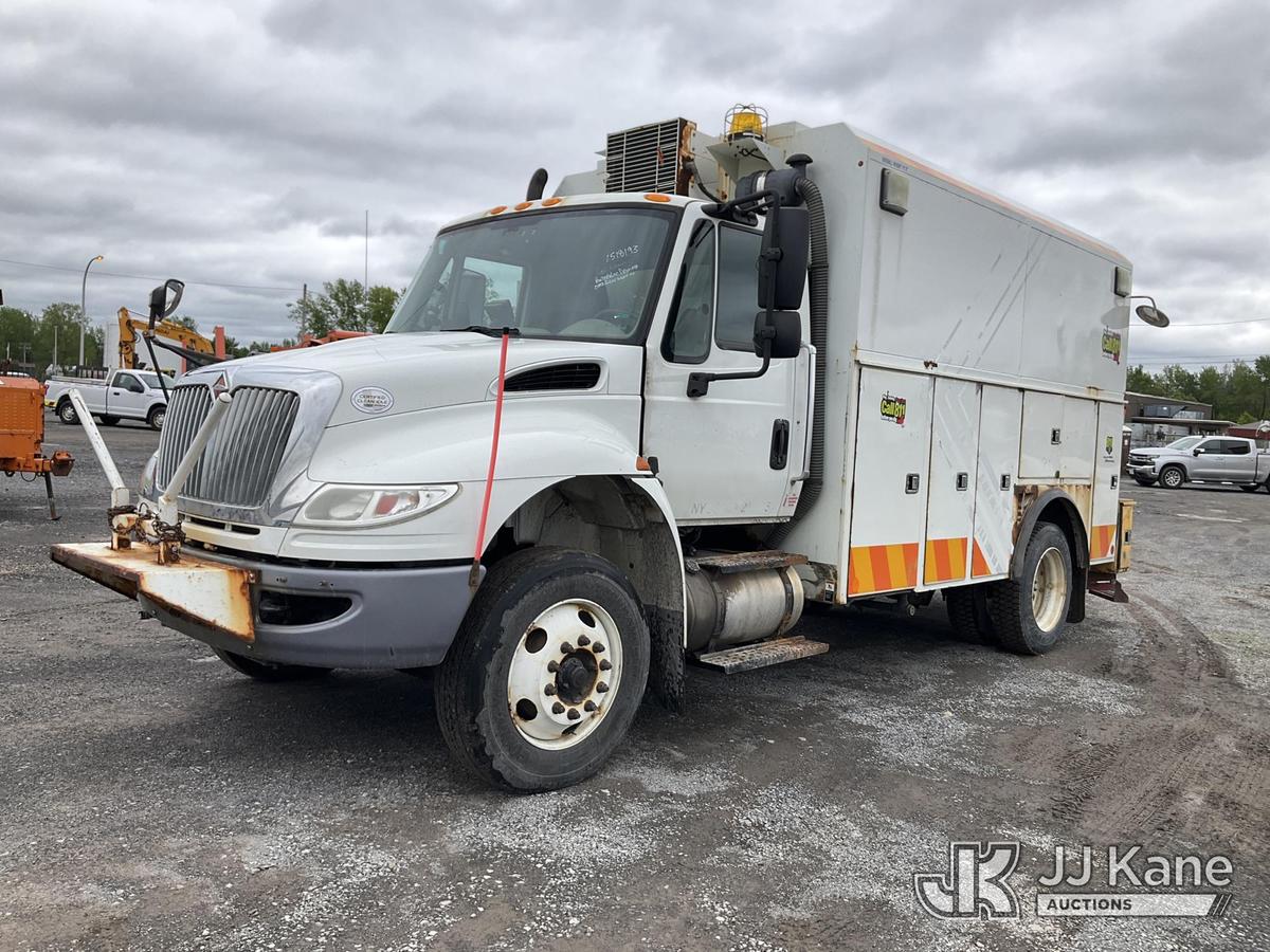 (Rome, NY) 2015 International 4300 Enclosed Utility/Air Compressor Truck Runs & Moves, Check Engine