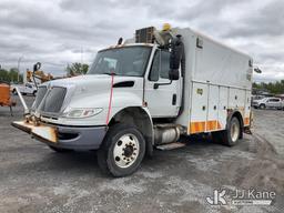 (Rome, NY) 2015 International 4300 Enclosed Utility/Air Compressor Truck Runs & Moves, Check Engine
