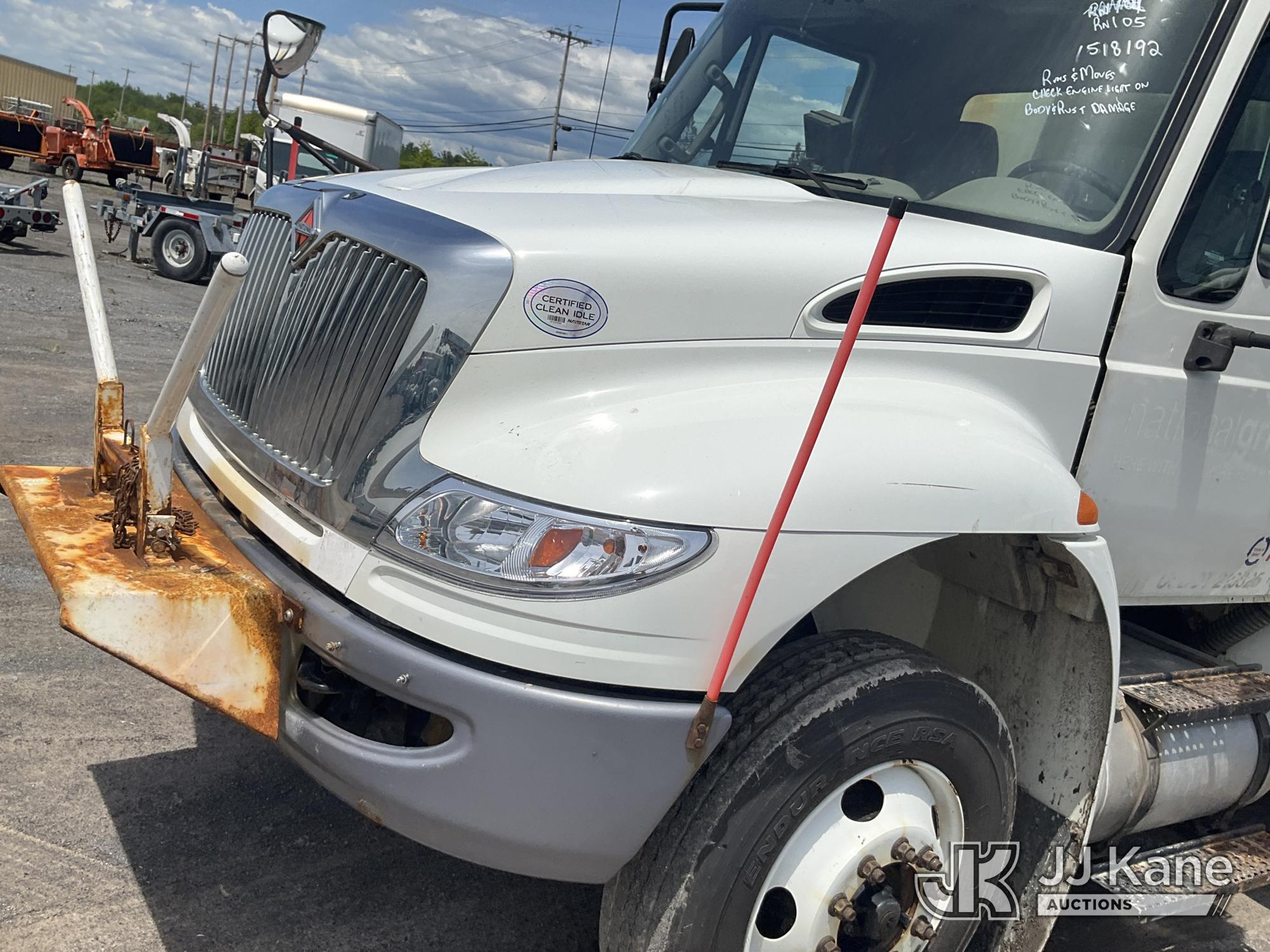 (Rome, NY) 2015 International 4300 Enclosed Utility/Air Compressor Truck Runs & Moves, Check Engine