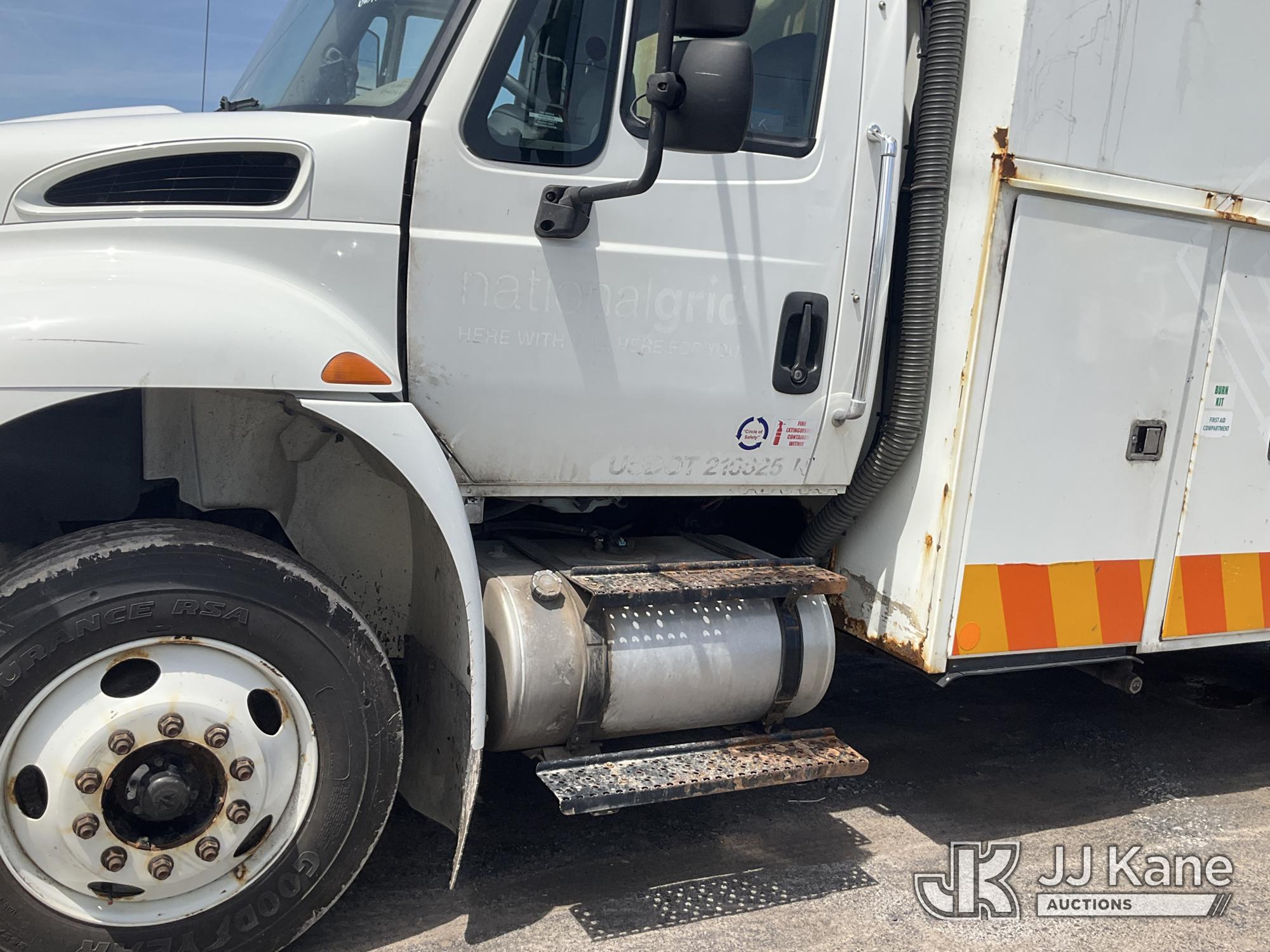 (Rome, NY) 2015 International 4300 Enclosed Utility/Air Compressor Truck Runs & Moves, Check Engine
