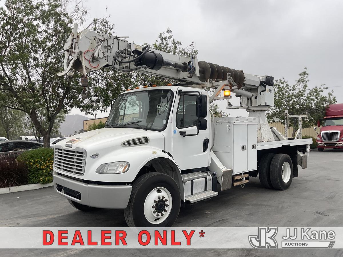 (Jurupa Valley, CA) Altec DM47B-TR, Digger Derrick rear mounted on 2017 Freightliner M2 106 4x4 Serv