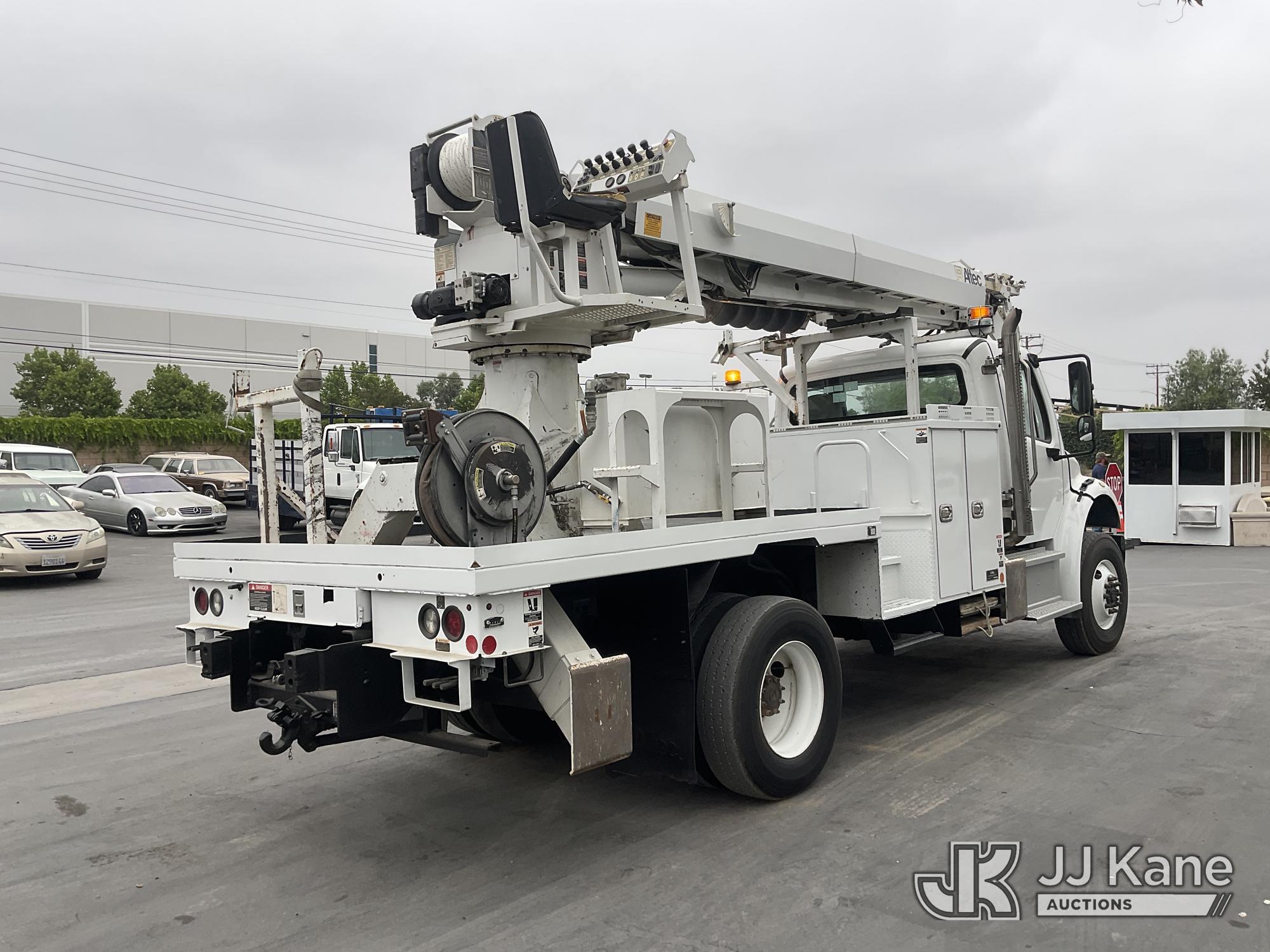 (Jurupa Valley, CA) Altec DM47B-TR, Digger Derrick rear mounted on 2017 Freightliner M2 106 4x4 Serv