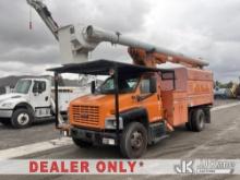 (Jurupa Valley, CA) Altec LRV 56, Over-Center Bucket Truck mounted behind cab on 2007 GMC C7C042 Chi
