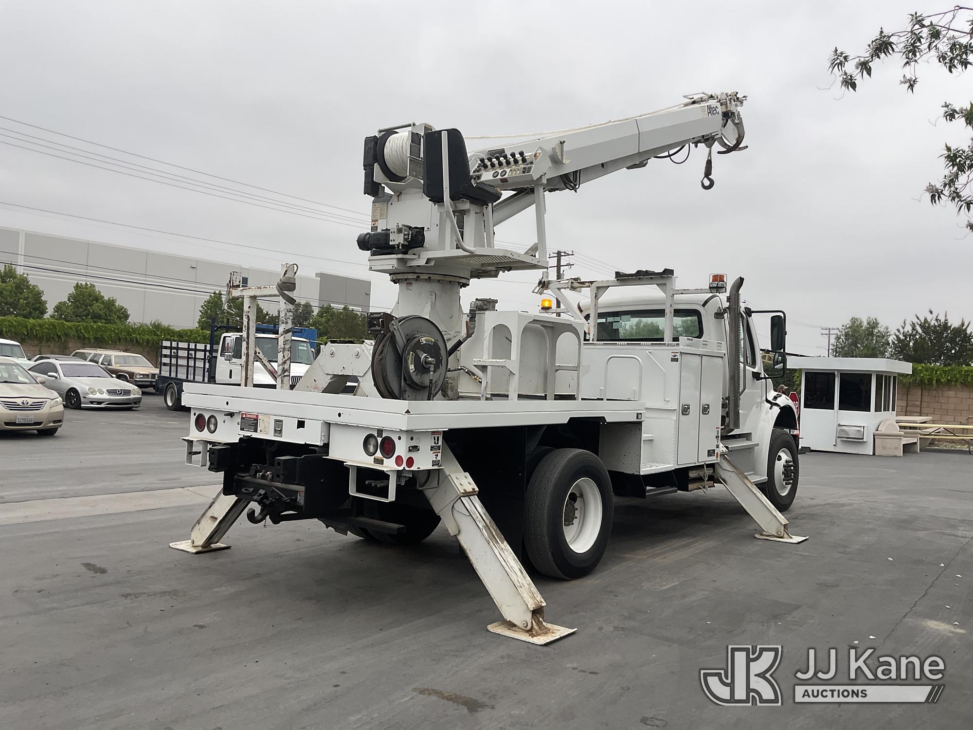 (Jurupa Valley, CA) Altec DM47B-TR, Digger Derrick rear mounted on 2017 Freightliner M2 106 4x4 Serv
