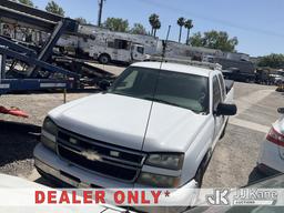 (Jurupa Valley, CA) 2006 Chevrolet Silverado 1500 Pickup Truck Not Running, No Key, Conditions Unkno