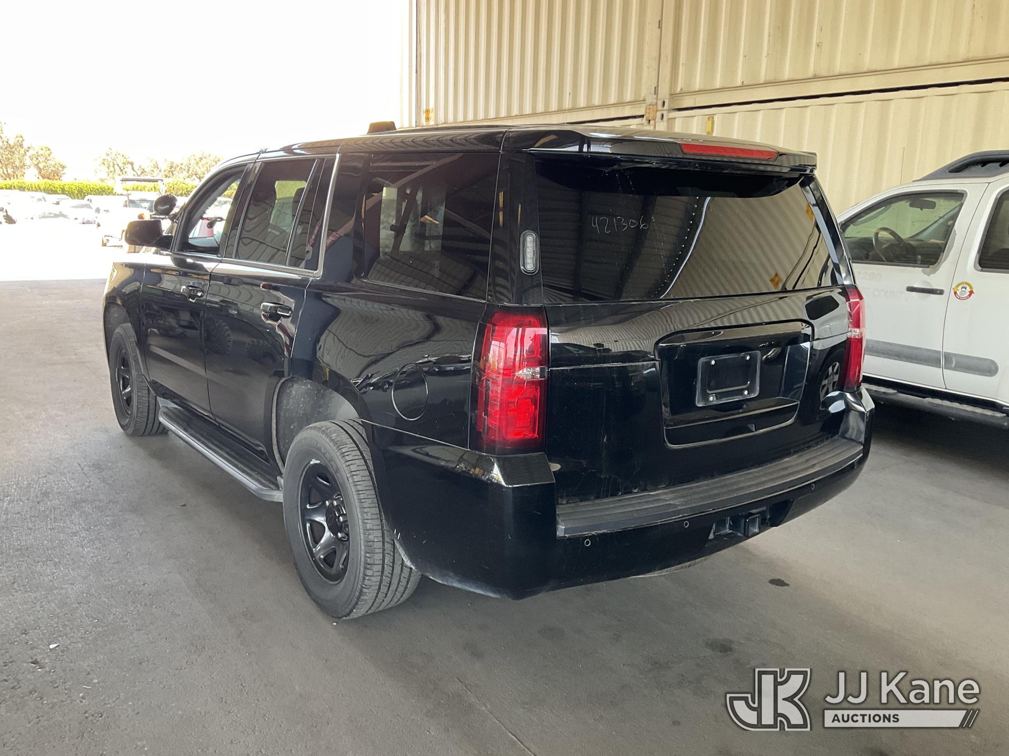 (Jurupa Valley, CA) 2018 Chevrolet Tahoe Police Package 4-Door Sport Utility Vehicle Runs & Moves
