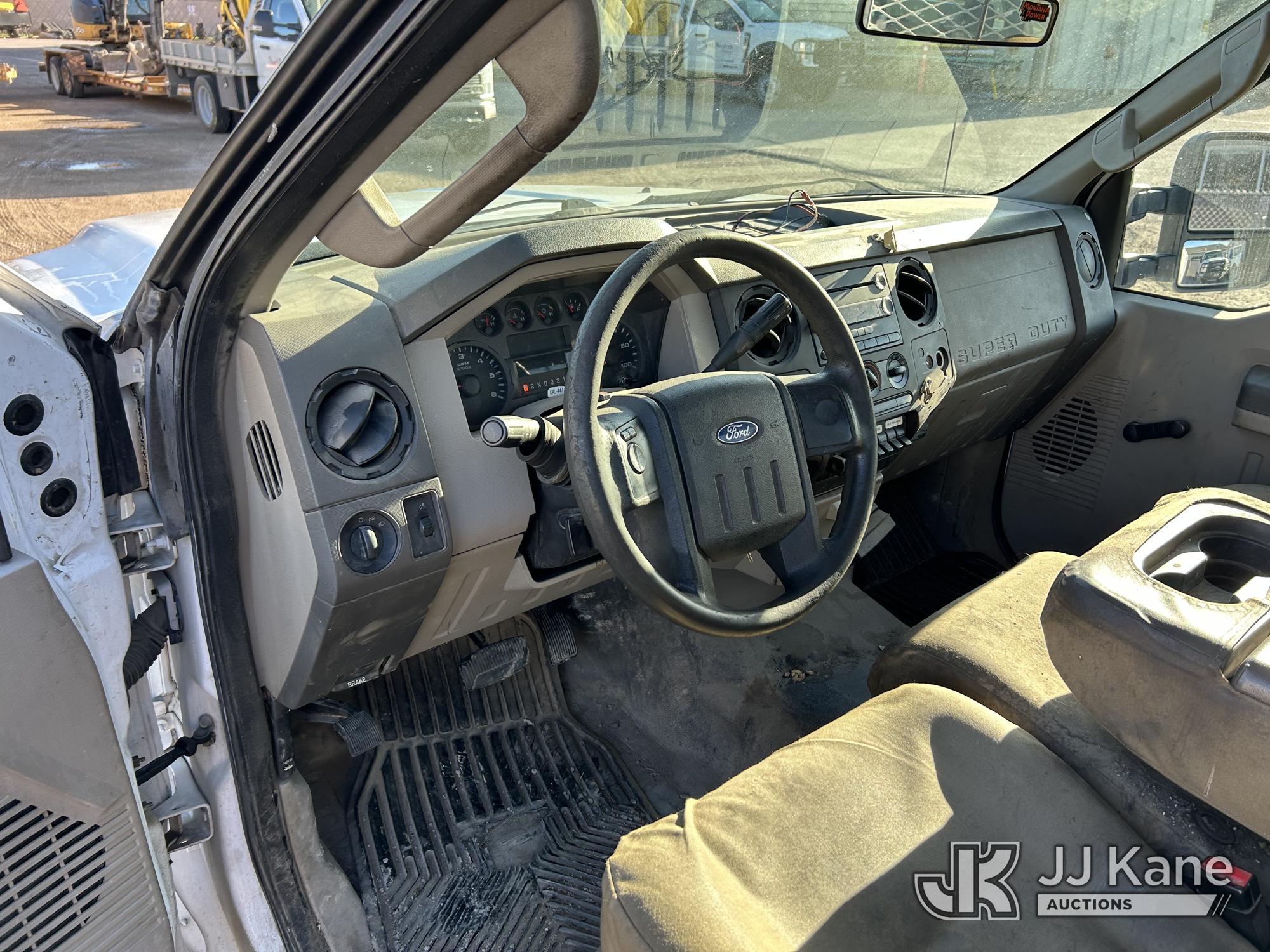 (Kalispell, MT) 2009 Ford F350 4x4 Enclosed Service Truck Runs & Moves) (Jump To Start, Driver Door