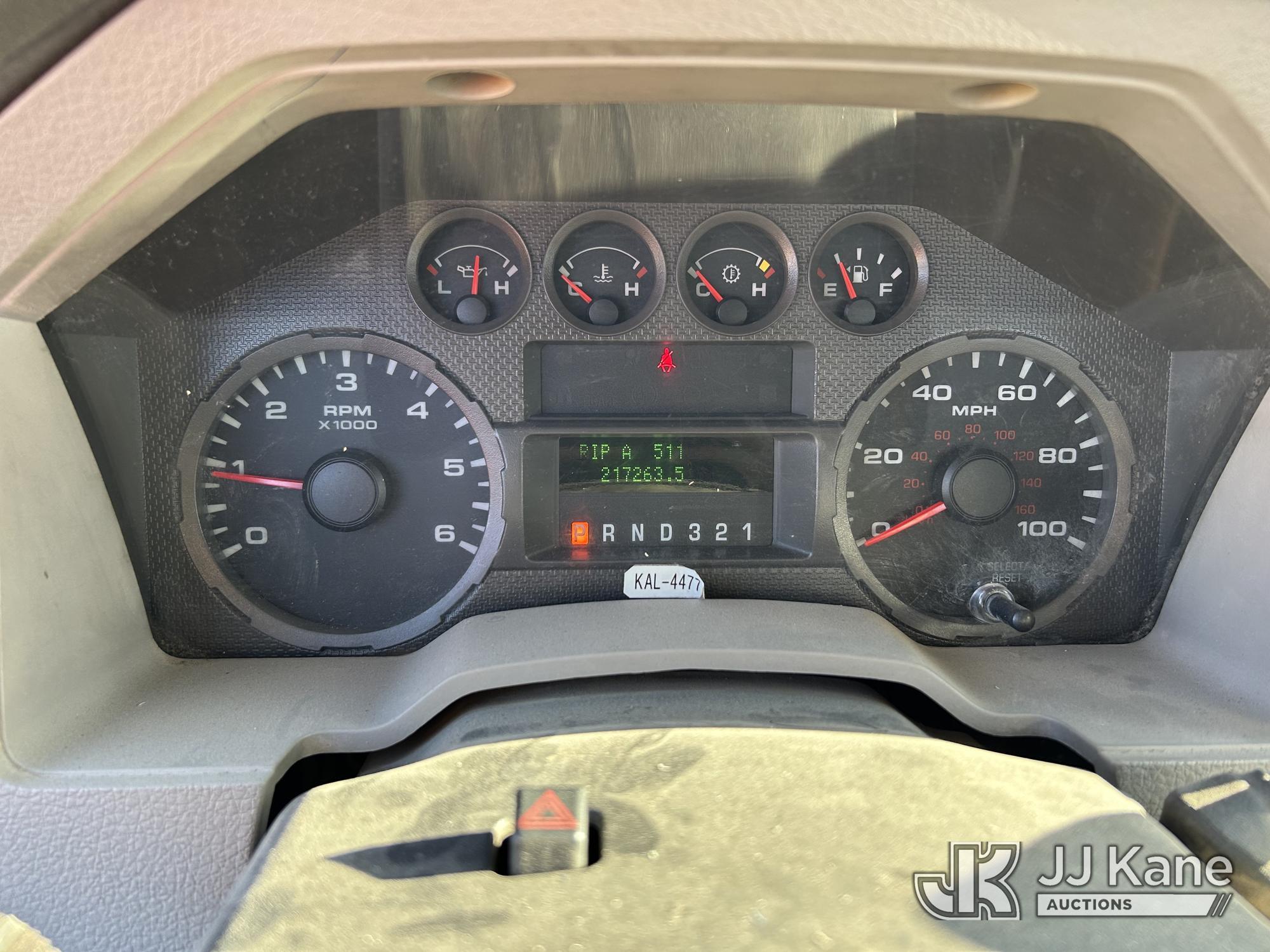 (Kalispell, MT) 2009 Ford F350 4x4 Enclosed Service Truck Runs & Moves) (Jump To Start, Driver Door