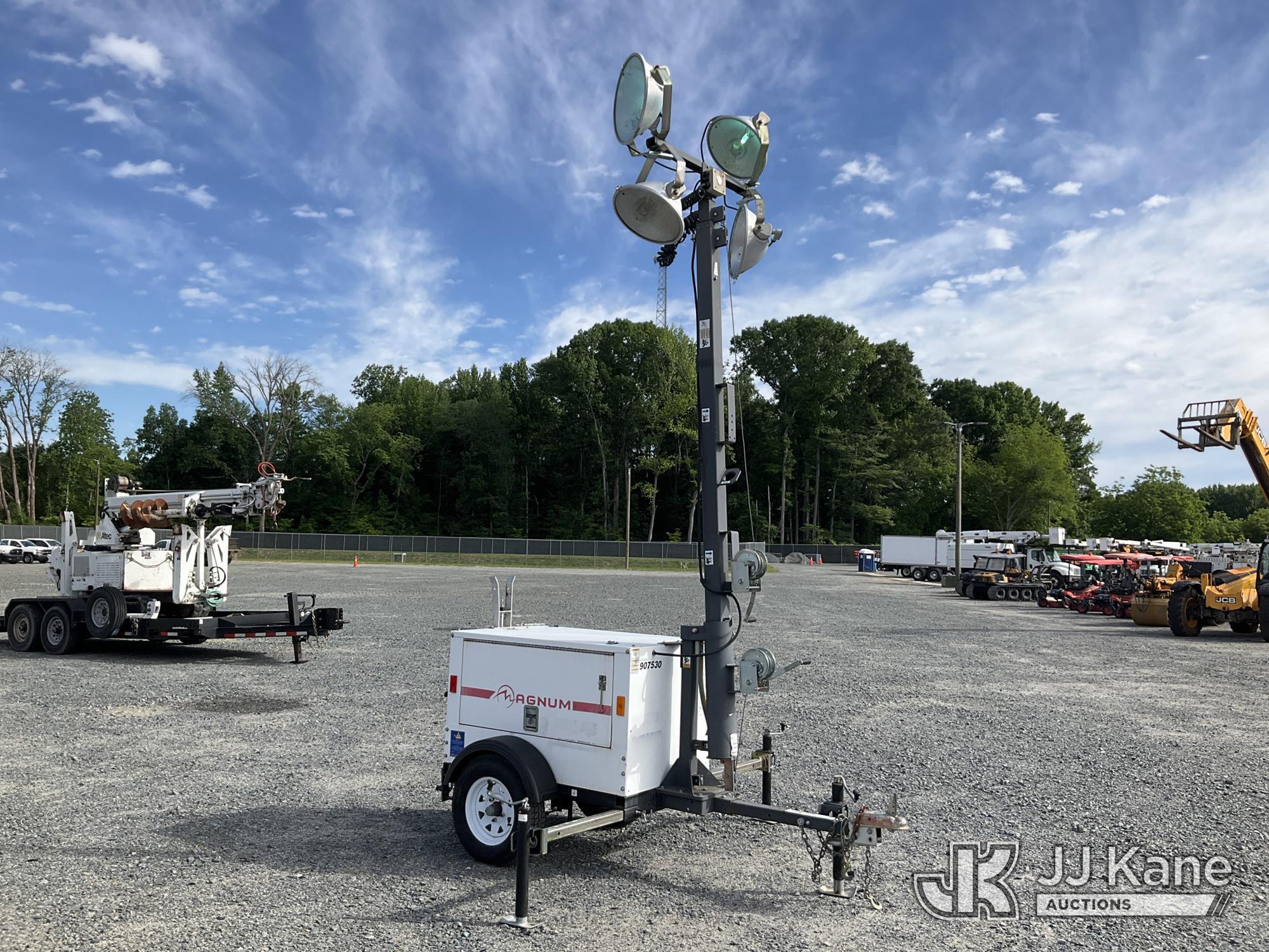 (China Grove, NC) 2014 Magnum Products MLT3060M-0 Portable Light Tower Runs & Operates) (Globe Damag