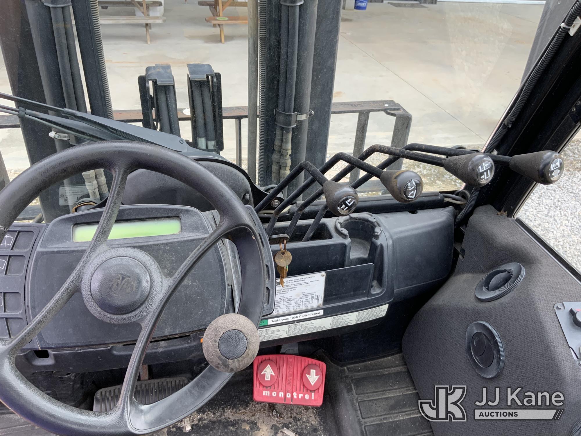 (Blackshear, GA) Yale GP120VX Solid Tired Forklift, (GA Power Unit) Runs & Moves) (Rust Damage