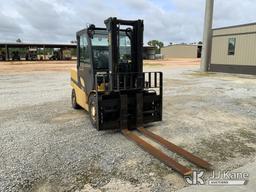 (Blackshear, GA) Yale GP120VX Solid Tired Forklift, (GA Power Unit) Runs & Moves) (Rust Damage