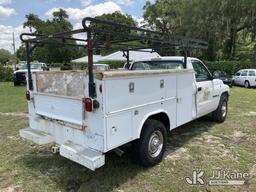 (Ocala, FL) 2001 RAM 2500 Service Truck Runs & Moves) (Jump To Start, Dashboard Damage, Body/Paint D