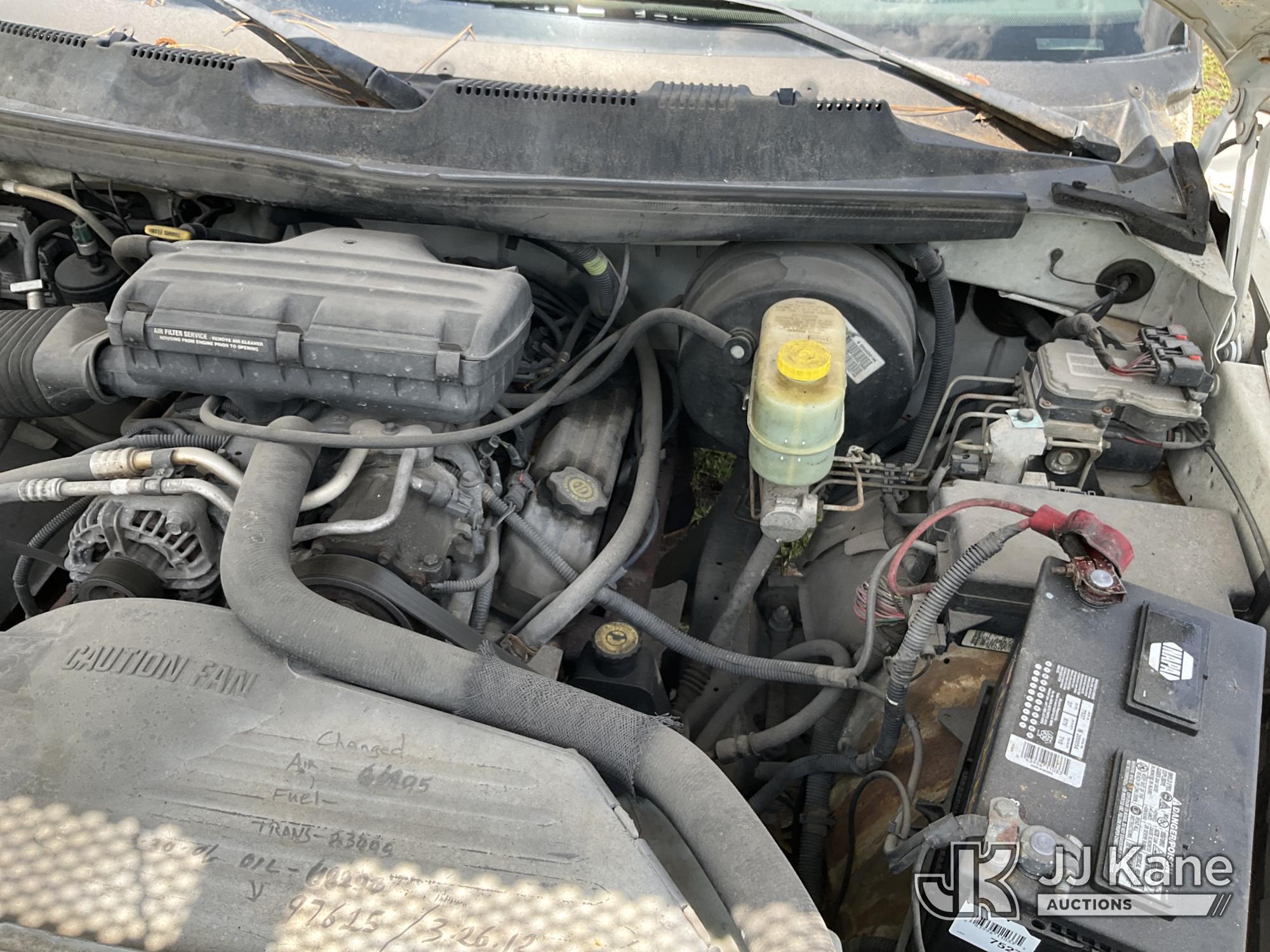 (Ocala, FL) 2001 RAM 2500 Service Truck Runs & Moves) (Jump To Start, Dashboard Damage, Body/Paint D