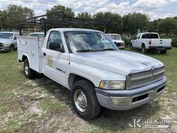 (Ocala, FL) 2001 RAM 2500 Service Truck Runs & Moves) (Jump To Start, Dashboard Damage, Body/Paint D