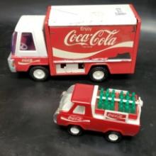 2 x Vintage Buddy L Japan Coca Cola Trucks