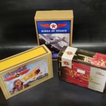 3 x Diecast Airplanes in Box - Coca Cola, Wings of Texaco, Racing Champs #2