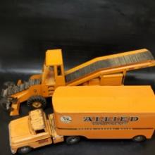 Vintage Tonka Allied Hauler Truck Tractor Trailer Pressed Steel Toy