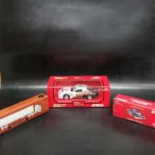 3 x Racing Champions Diecast Cars / Banks NASCAR + Kenworth K100e