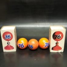 Union 76 Antenna Balls and Dash Compasses