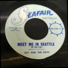 Pair of Seafair Records 45's Joy and the Boys The Young Men