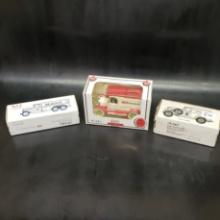 Ertl Die Cast Car Banks - Mobiloil, Panel Delivery, Ace Hardware
