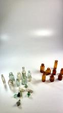 Large Collection of Vintage Small Pharmacy Bottle