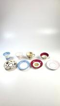 4 x Cups and Saucers - Colclough, Delfine; Roslyn, Grays