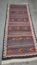 Vintage Afghan Rug 44"x110"