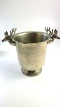 Art Deco Stag Head Ice Bucket