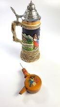 Musical Beer Stein + Bottle Pourer / Cork Working