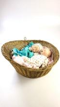 Pair of Yolanda Bello Dolls in Basket