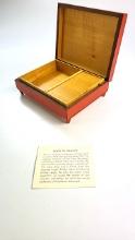 Hand Carved Wooden Box with Music box - Poland