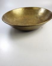 Large Vintage Brass Dough Bowl