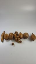 Collection of Mid Century Wooden Fruit