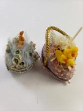Pair of Vintage Easter Ornaments