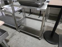 Stainless Steel Rolling Work Table 36"x24"