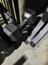 Lot of (2) 25KG Hex Dumbbells