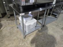 Omcan 22072 36"W x 30"D x 34"H Stainless Steel Table