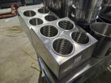 Lot of Stainless Steel Flatware holders