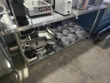 Stainless Steel Work Table 30" x 72" w/ 4" Backsplash