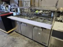 Atosa MSF8308GR — 72? Refrigerated Mega Top Sandwich Prep. Table