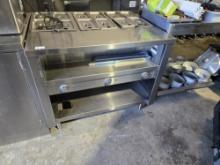 34"x42" 3 Burner 12 Tray Steam Table