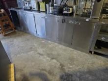Stainless Steel 7 Door Cabinet w/ Sink 30"x134"
