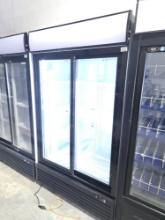 Coolasonic SS-P1150WA-B Double Glass Door Refrigerator