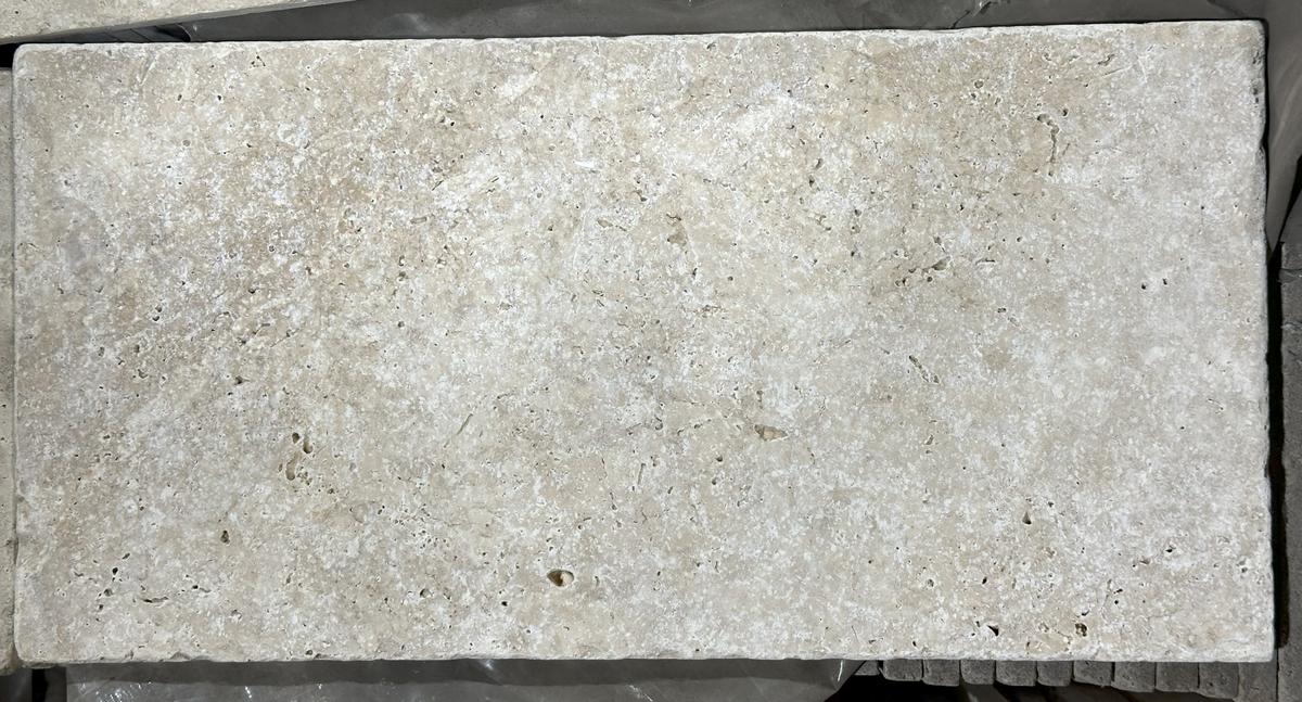 1 Crate 275sf 8"x16" Earthstone Travertine tumbled