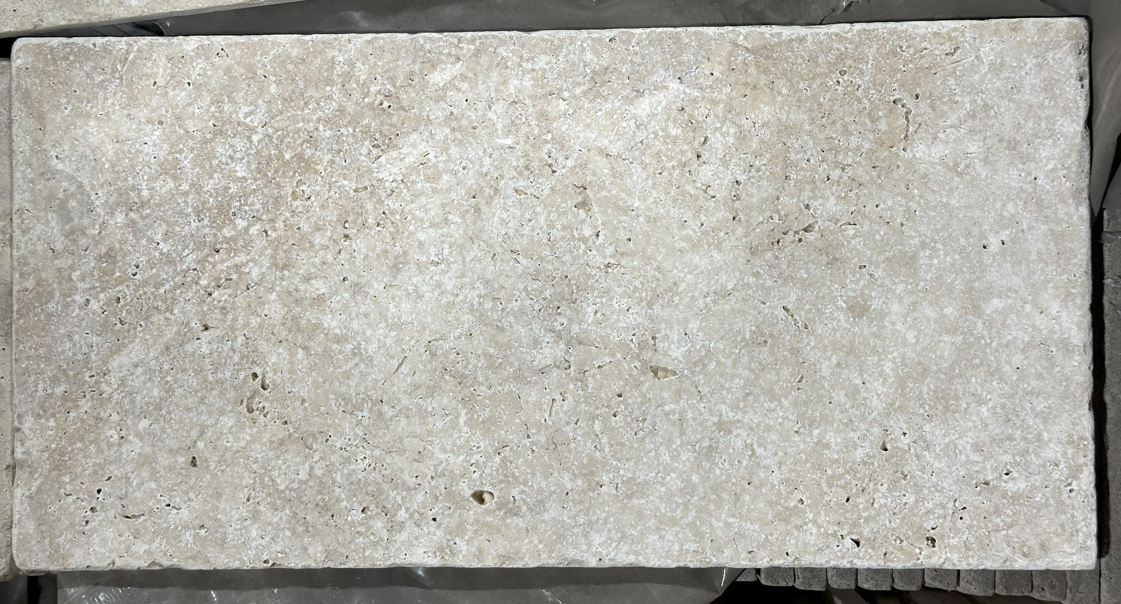 1 Crate 275sf 8"x16" Earthstone Travertine tumbled