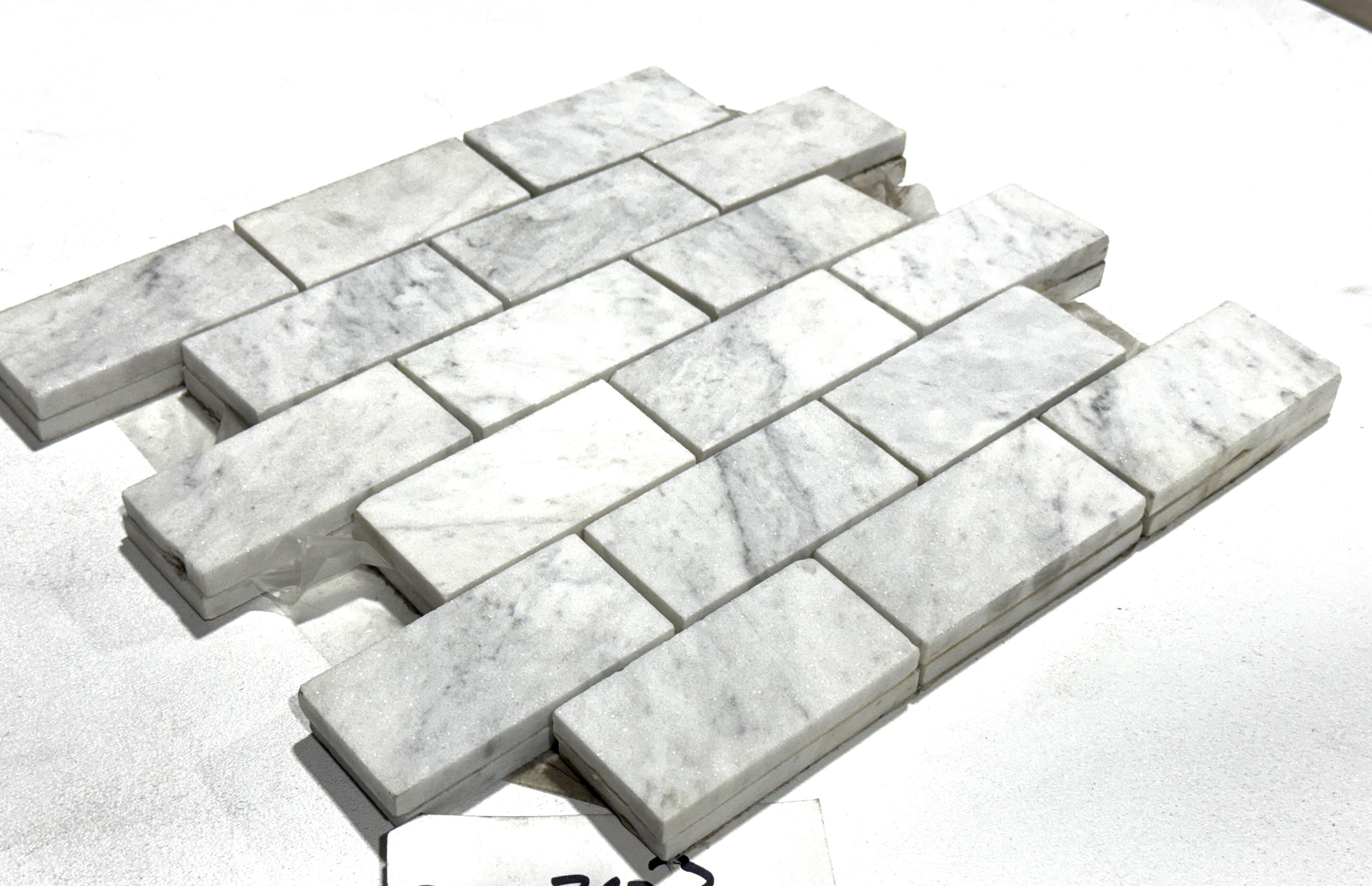 1 Crate 220sf 1"x3" Mosaic White