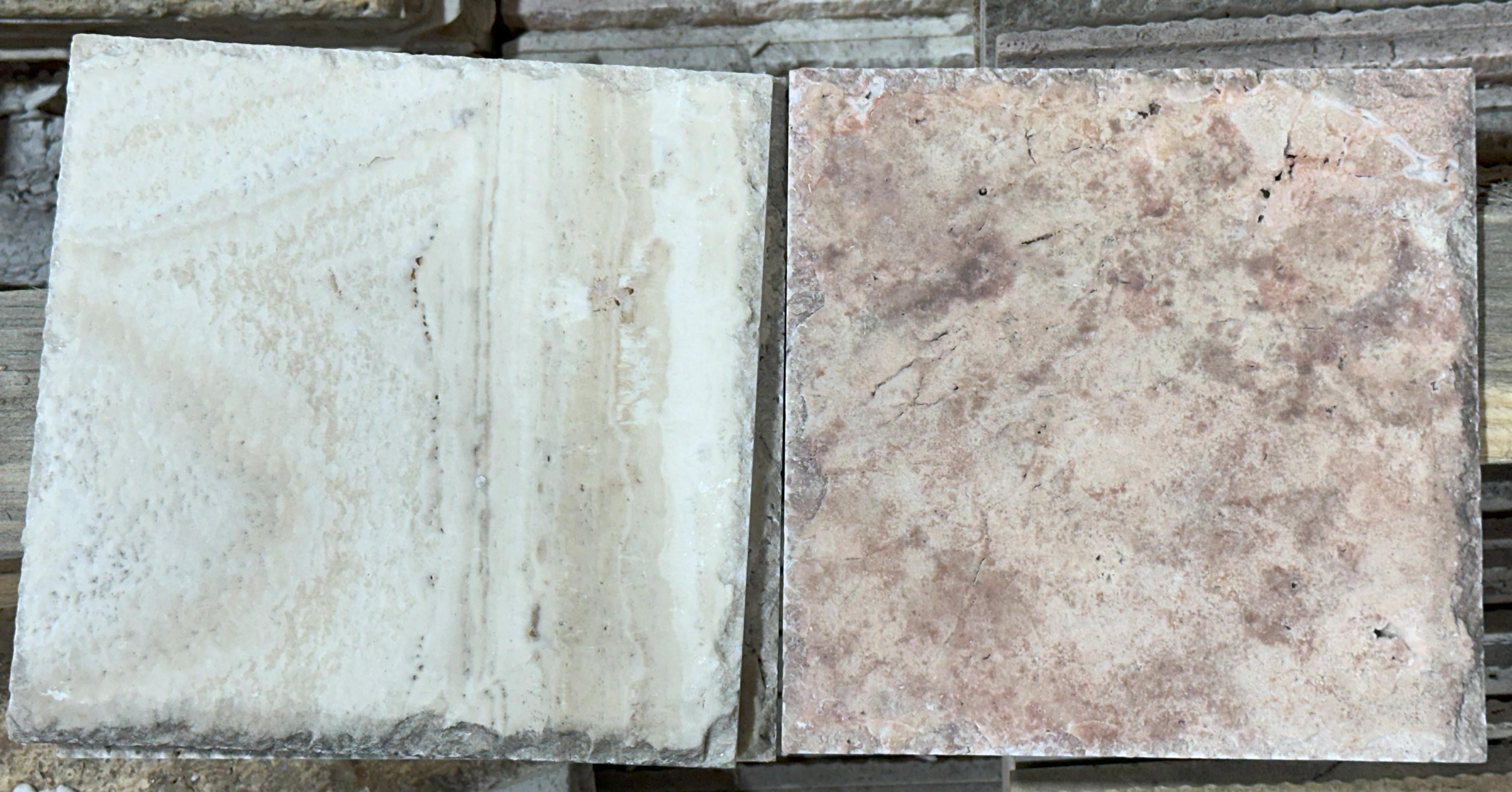 1 Crate 177sf 8"x8" Mexican travertine brushed