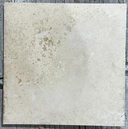 1 Crate 320sf 12"x12" Ivory Travertine H. F Honed