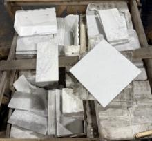 1 Crate 300sf 12"x6", 12"x12" White Carrara Honed